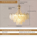 GobekUsa Cream Crystal Chandelier: French Light Luxury for Living Room, Bedroom, Dining Room