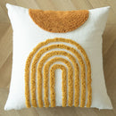 GobekUsa Geometric Tufted Embroidered Cotton Canvas Cushion Cover 45*45cm