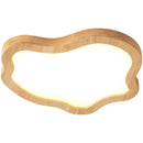 GobekUsa Cloud Shape Wooden LED Ceiling Light for Modern Nordic Home Living Room Surface Fixture