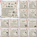 GobekUsa Love Mom Cushion Cover 45x45cm - Family Anniversary Gift - Nordic Design