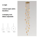 GobekUsa 2025 Art Deco Marble Golden Lustre LED Chandelier Lighting