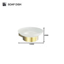 GobekUsa Gold Bathroom Accessories Set: Towel Bar Rail, Toilet Paper Holder, Towel Rack, Hook