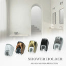 GobekUsa Adjustable Shower Head Holder Wall Mount for Bathroom • White ABS Fixture Base