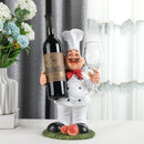 GobekUsa Cartoon Chef Resin Wine Rack Storage Holder Kitchen Home Decor Figure sculptured host rack