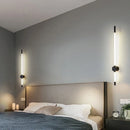 GobekUsa LED Tube Wall Lights: Black Gold Sconce Fixtures for Bedroom, Living Room, Stairs, Hotel