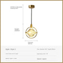 GobekUsa Crystal LED Pendant Lights for Home Decor Lighting