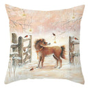 GobekUsa Christmas Soft Plush Cushion Cover Cute Rabbit Deer Pillowcase 45x45cm