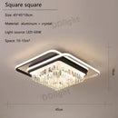 GobekUsa Crystal Industrial Pendant Chandelier Set for Modern Living Room and Bedroom Decor