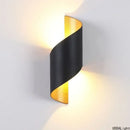 GobekUsa Aluminum Outdoor Wall Lamp with Spiral Up and Down Light