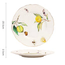 GobekUsa Gold Edge Cup & Saucer Set: Lemon Teapot, Coffee Mug, Ceramic Plates & Drinkware