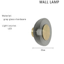 GobekUsa Gray Glass Floor Lamp: Italian Design Minimalist Standing Lighting for Living Room