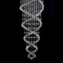 GobekUsa Crystal LED Chandelier for Modern Luxury Staircase, Bedroom, and Hotel Lighting