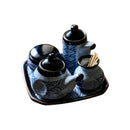 GobekUsa Blue Ceramics Kitchen Seasoning Set