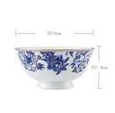 GobekUsa Blue Lotus Dinnerware & Tea Set