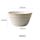 GobekUsa Ceramic Japanese Style Dish Bowl Set