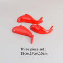 GobekUsa Carp Fish Lotus Leaf Gold Wall Pendant - Bionics Home Decor