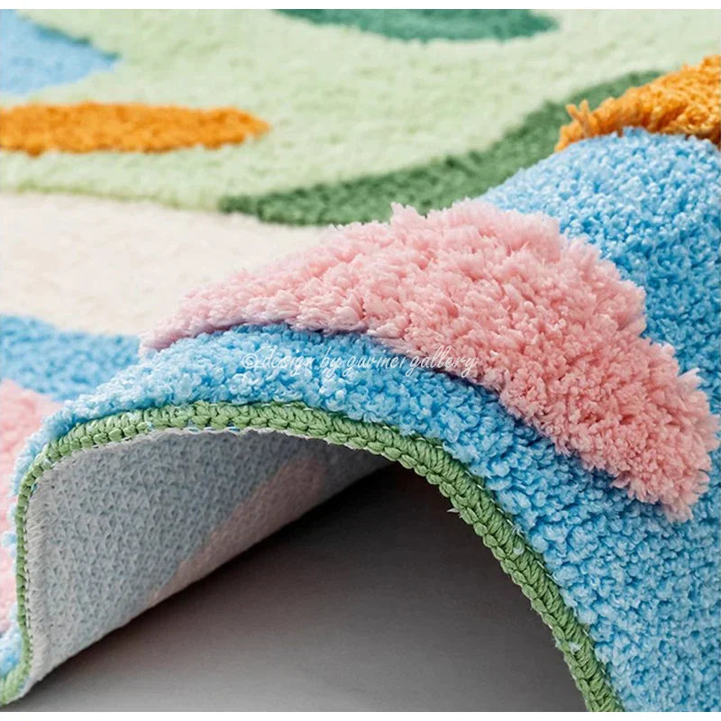 GobekUsa Luxe 3D Hand Tufted Moss Carpet - Children's Room Irregular Rug, photo 5 of 9