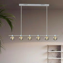 GobekUsa Crystal Chandelier for Living and Dining Room, Luxury Pendant Lamp and Ceiling Light