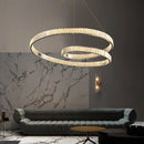 GobekUsa Crystal Chandelier LED Light Fixture - Modern Luxury Hanging Lamp
