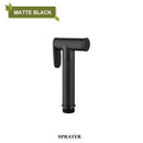 GobekUsa Brass Bidet Spray: Gold/Black, Hot/Cold Mixer Valve, Bathroom Shattaf Sprayer