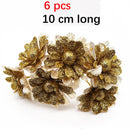 GobekUsa Gold Hybrid Flower Cherry Stamen Berries Bundle for DIY Decor