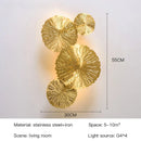 GobekUsa Industrial Nordic Lotus Leaf Wall Sconce: Retro Loft Style for Home, Hotel, Aisle
