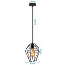 GobekUsa Industrial Black Mini Pendant Light for Dining Room, Bar, and Clothing Store
