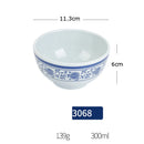 GobekUsa Blue and White Imitation Porcelain Dinner Set
