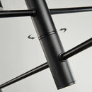 GobekUsa Black Gold White LED Chandelier: Stylish Nordic Loft Lamp for Livingroom & Bedroom