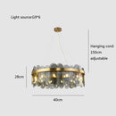 GobekUsa Glass Chandelier for Ceiling: Elegant Lighting Solution for Dining Table