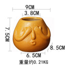 GobekUsa Ceramic Abstract Human Face Flowerpot Succulent Orchid Plant Vase Pot