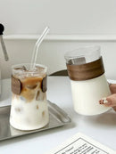 GobekUsa Glass Iced Latte Coffee Cup for Hot/Cold Beverages