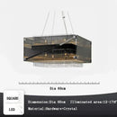 GobekUsa Crystal Glass Pendant Chandelier for Luxe Dining Room Decor