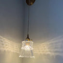 GobekUsa Clear Glass LED Wall Lamp Pull Chain Switch Modern Luxury Home Decor