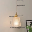 GobekUsa LED Pendant Lamp Clear Glass Sconce Modern Minimalism Stair Light