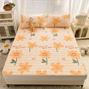 GobekUsa Cartoon Print Silky Mattress Set: 4-Layer Quilted Breathable Cushion