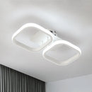 GobekUsa Acrylic LED Ceiling Lamp: Modern Nordic Chandelier for Living Dining Room & Aisle