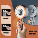 GobekUsa Dual-Sided Shower Head with 3 Jets & Water-Saving Filtration