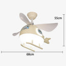 GobekUsa Ceiling Fan Lights with LED, Modern Indoor Lighting for Kids' Bedroom & Dining Room