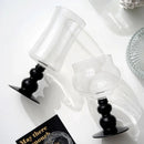 GobekUsa 400ml Goblet Glass Coffee Cup Drinkware Tea Mug Heat-Resistant Water Cup.