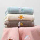 GobekUsa Kids Weather Embroidery Cotton Terry Towel - High Quality Turban for Face and Hair