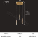 GobekUsa Cylindrical Stair Chandelier: Modern Attic Living Room Lighting