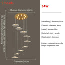 GobekUsa Lotus Leaf LED Pendant Chandelier for Staircase & Living Room Beauty