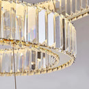 GobekUsa Crystal Chandelier: Modern Luxury Golden Lighting for Villa, Duplex Hall