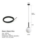GobekUsa Glass Ball LED Pendant Chandelier for Bedroom Dining Room Kitchen Island