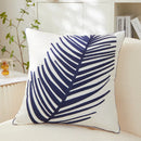 GobekUsa Embroidered Leaf Pillow Cover 45x45cm Blue Green Red Home Decor Sofa Couch