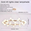 GobekUsa Gold LED Chandelier, Modern Pendant Light for Living Room, Kitchen, Bedroom, Dining Room