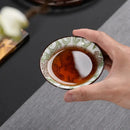 GobekUsa Blue & White Ceramic Kung Fu Tea Cup - Japanese Style Porcelain Sake Cups