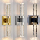 GobekUsa Bubble Crystal LED Wall Lamp: Modern Bathroom Living Room Bedroom Sconce Lighting