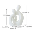 GobekUsa Couple Love Sculpture Modern Nordic Abstract Ceramic Figurine Home Decor